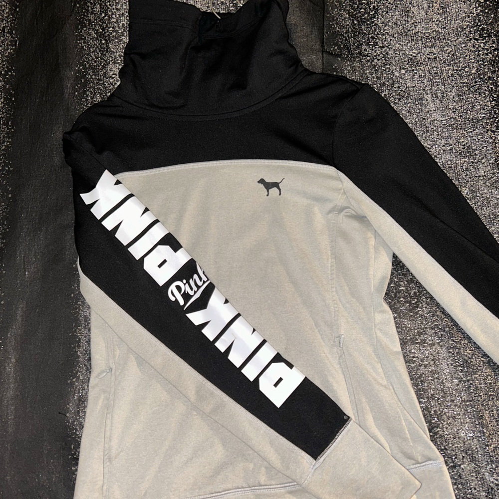 Victoria Secret PINK Black Turtle Neck | Sweat Shirt Pullover